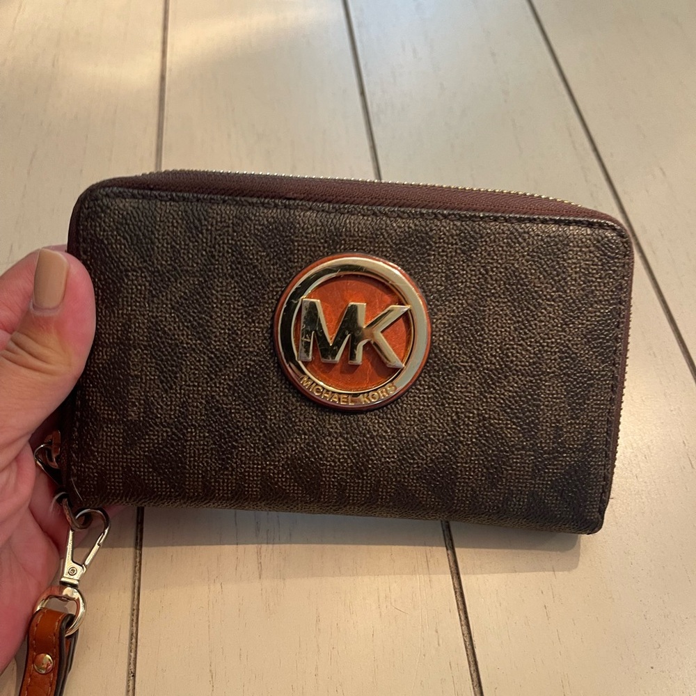 Michael Kors signature wristlet